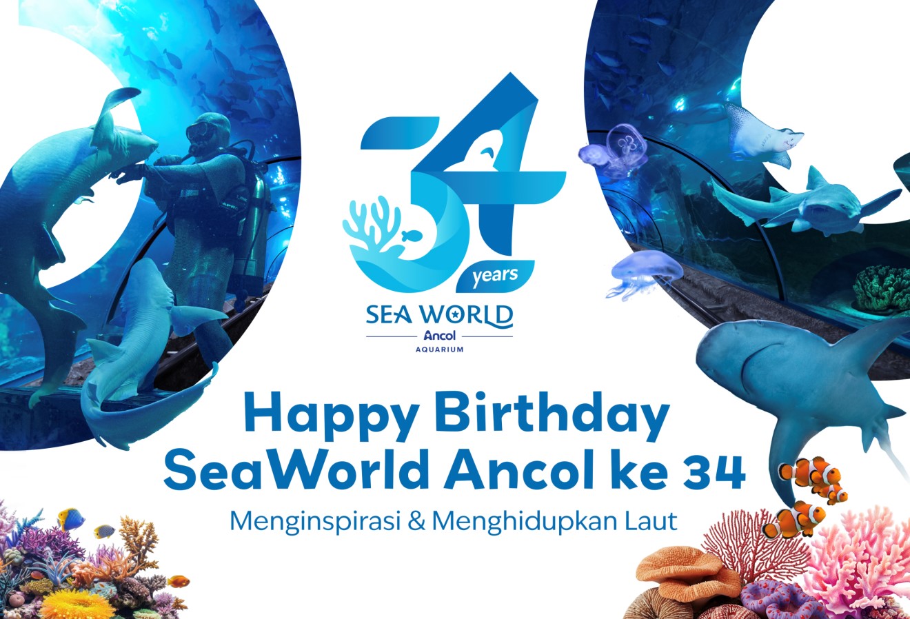 Sea World Ancol Rayakan HUT ke-34 dengan Semangat Menginspirasi dan Menghidupkan Laut
